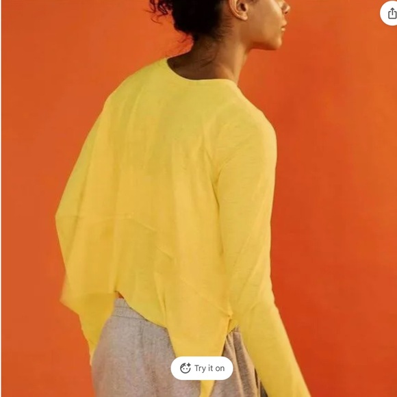 FP Movement by Free People Tempo Long Sleeve Top ~ Yellow - Picture 3 of 11